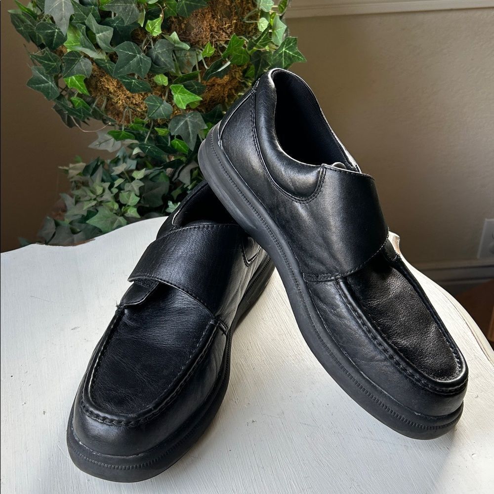 Hush Puppies Men's Gil Hush Puppies Black Leather Loafers Men’s 12